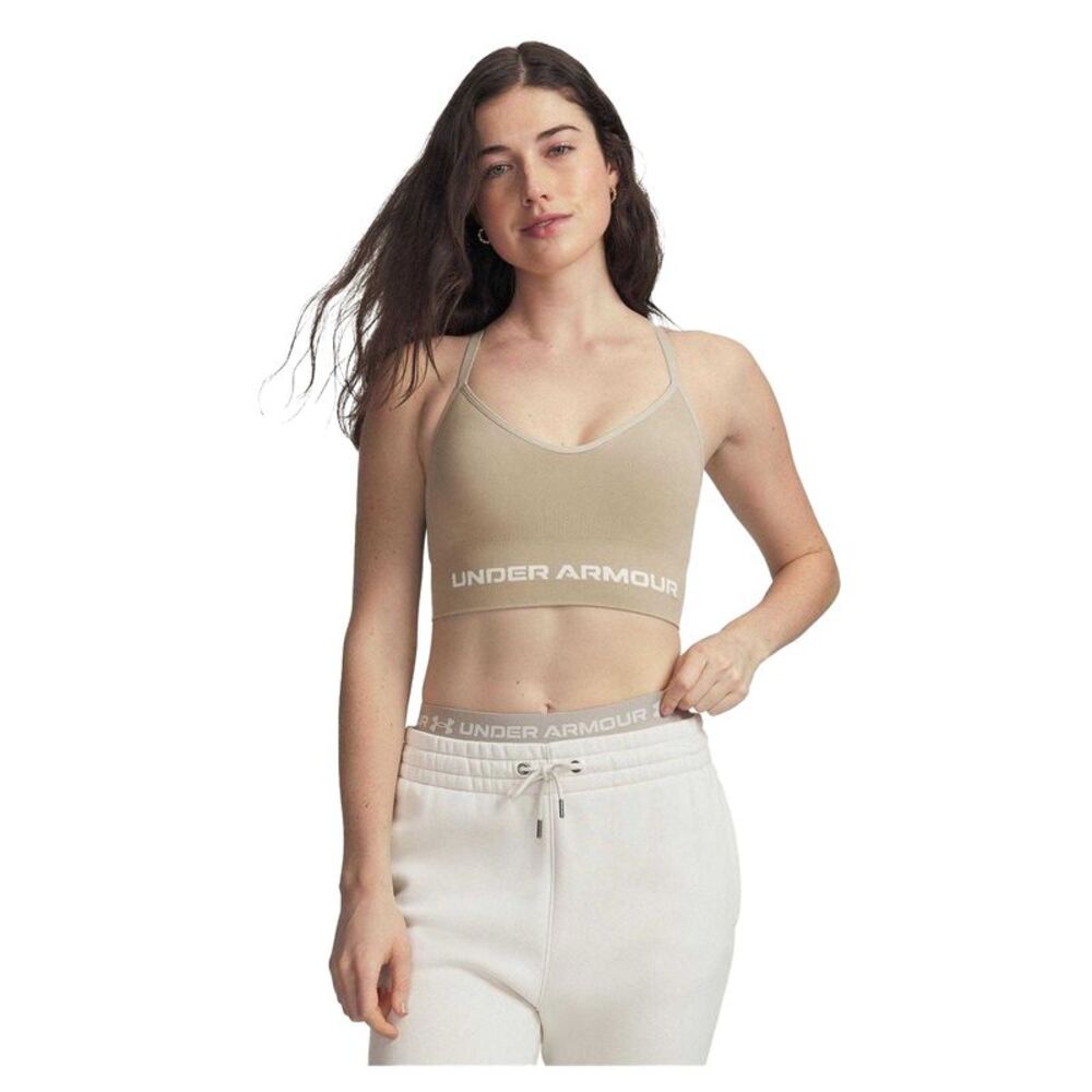 Under Armour Womens/Ladies Vanish Sports Bra / Khaki/White